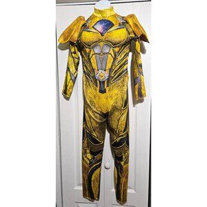 Power Rangers Movie Yellow Ranger Girls Costume JUMPSUIT ONLY Disguise Kids 7-8